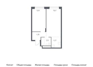 Продажа однокомнатной квартиры, 45 м2, Московская область