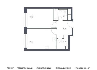 Продается 1-комнатная квартира, 36.4 м2, Московская область, жилой квартал Новоград Павлино, к8