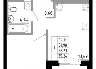 Продаю 1-ком. квартиру, 33.6 м2, Свердловская область, Походная улица, 12