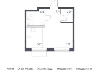 Продается квартира студия, 26.5 м2, Москва, жилой комплекс Квартал Домашний, 1