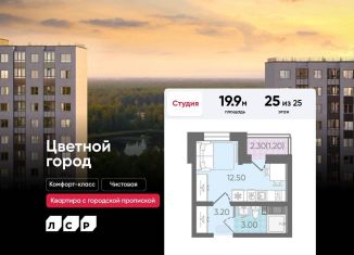 Продается квартира студия, 19.9 м2, Санкт-Петербург, метро Академическая, Муринская дорога, 8к1