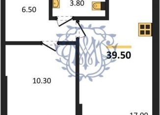 Продажа однокомнатной квартиры, 39.5 м2, село Мирное