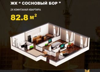 Продам 2-ком. квартиру, 82.8 м2, село Агачаул, Еловая улица, 11