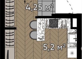 Продаю квартиру студию, 25.1 м2, Москва, улица Берзарина, 37, метро Щукинская