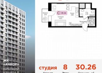 Продается квартира студия, 30.3 м2, Нижний Новгород, метро Чкаловская