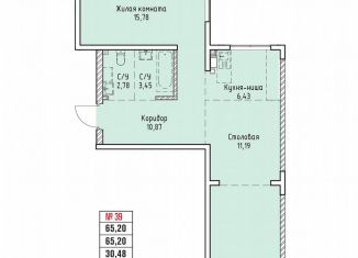 Продажа 2-комнатной квартиры, 65.2 м2, Иркутск, ЖК Стрижи Сити