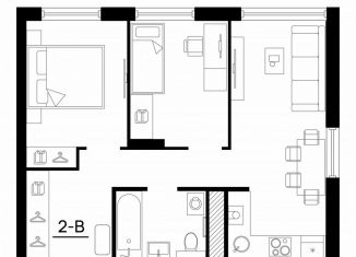 Продается 2-ком. квартира, 48.4 м2, Астрахань