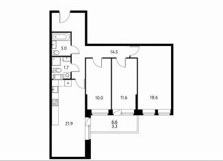 Продается 3-ком. квартира, 83.2 м2, Щёлково, Центральная улица, 67