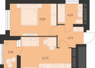 1-ком. квартира на продажу, 36.2 м2, Екатеринбург, метро Чкаловская