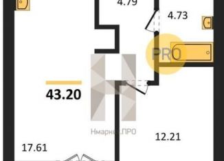 1-ком. квартира на продажу, 43.2 м2, Калининградская область