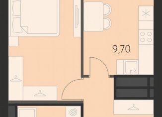 Продается 1-ком. квартира, 39.6 м2, Екатеринбург, метро Чкаловская, улица Академика Ландау, 43