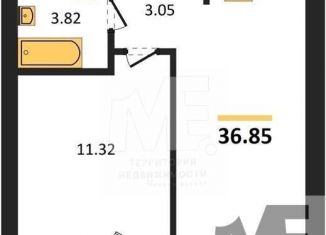 Продаю однокомнатную квартиру, 36.9 м2, Пионерский, улица Гептнера, 21