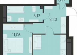 Продам однокомнатную квартиру, 42 м2, Екатеринбург, метро Чкаловская, улица Академика Ландау, 43