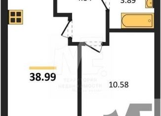 Продаю 1-комнатную квартиру, 39 м2, Калининград, Батальная улица, 65Б