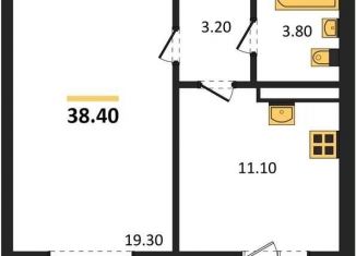 Продажа 1-ком. квартиры, 38.4 м2, село Ямное, Просёлочная улица, 2к5