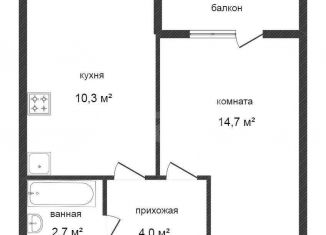 Продаю 1-ком. квартиру, 32 м2, Тюменская область, Харьковская улица, 85А