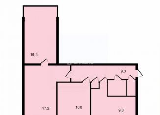 3-комнатная квартира на продажу, 65.7 м2, Санкт-Петербург, улица Олеко Дундича, 8к1, муниципальный округ Балканский