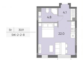 Продается квартира студия, 30.9 м2, Москва, метро Верхние Лихоборы