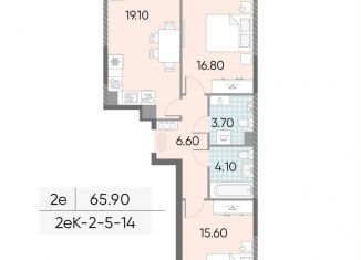 Продается 2-комнатная квартира, 65.9 м2, Москва, ЖК Обручева 30, к1