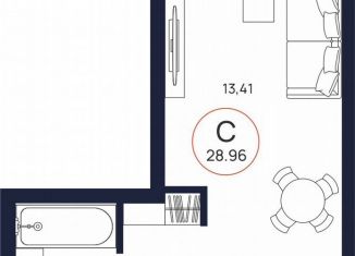 Продаю квартиру студию, 29 м2, Тюмень, Ленинский округ, улица Владислава Крапивина, 9