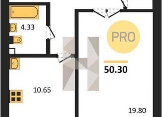 Продажа 1-комнатной квартиры, 50.3 м2, Воронеж, переулок Здоровья, 90Г/1к1