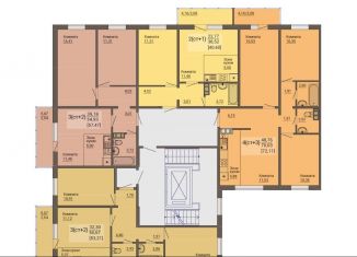 Продается 3-ком. квартира, 72.2 м2, Челябинск, Краснопольский проспект, 30