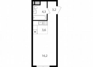 Продается квартира студия, 27.3 м2, Москва, Михалковская улица, 48, САО