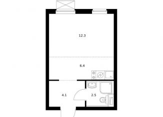 Продам квартиру студию, 25.3 м2, Екатеринбург, метро Чкаловская, жилой комплекс Исеть Парк, 6