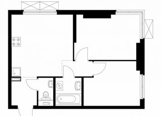 Продажа 2-ком. квартиры, 45.6 м2, Москва, метро Бутырская, жилой комплекс Руставели 14, к2.5