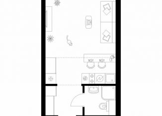 Продаю квартиру студию, 25.3 м2, Москва, жилой комплекс Полар, 1.5