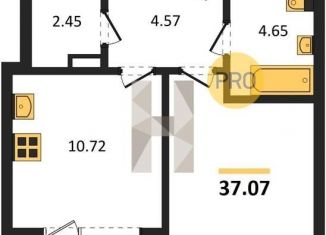 Продажа однокомнатной квартиры, 37.1 м2, Воронеж, Левобережный район