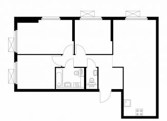 Продажа 3-комнатной квартиры, 72.4 м2, Москва, станция Локомотив, жилой комплекс Амурский Парк, 1.2