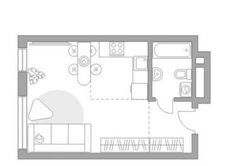 Квартира на продажу студия, 33 м2, Москва, метро Нагатинская