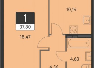 Продаю 1-комнатную квартиру, 37.8 м2, Екатеринбург