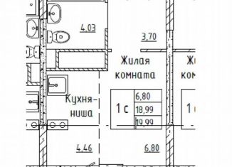 Продаю квартиру студию, 20 м2, Ульяновск, жилой комплекс Юность, 3, ЖК Юность