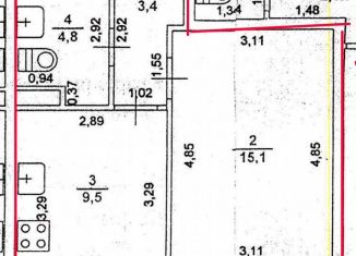 Продаю 1-ком. квартиру, 32.8 м2, сельский посёлок Новинки, ЖК Окский Берег, Высоковский проезд, 1