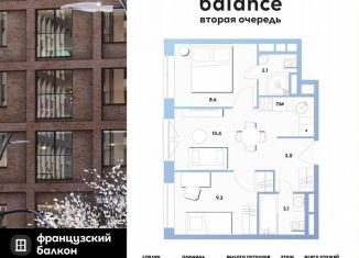 Продаю двухкомнатную квартиру, 39.5 м2, Москва, Рязанский район