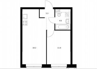 Продается 1-ком. квартира, 37.7 м2, Санкт-Петербург, метро Василеостровская