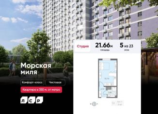 Продам квартиру студию, 21.7 м2, Санкт-Петербург, муниципальный округ Юго-Запад