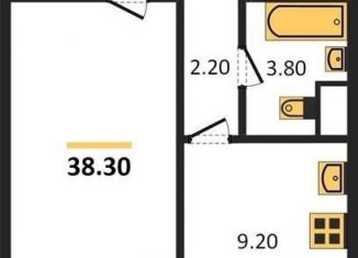 Продаю 1-ком. квартиру, 38.3 м2, Воронеж, Левобережный район