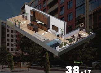 Квартира на продажу студия, 38 м2, Махачкала, проспект Насрутдинова, 156, Ленинский внутригородской район