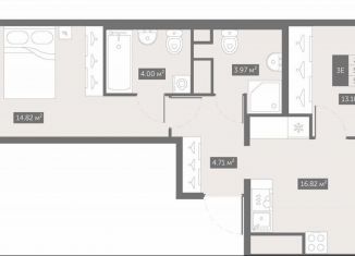 Продаю 2-ком. квартиру, 58.8 м2, посёлок Шушары