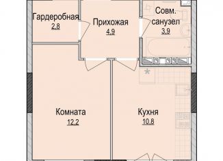 Продается однокомнатная квартира, 34.6 м2, Ижевск