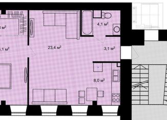 Продается 2-ком. квартира, 58.3 м2, Санкт-Петербург, Старо-Петергофский проспект, 28, Старо-Петергофский проспект