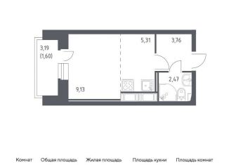 Квартира на продажу студия, 21.6 м2, Санкт-Петербург, Славянская улица, 8, метро Рыбацкое