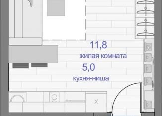 Продам однокомнатную квартиру, 27.9 м2, Красноярск, Кировский район