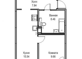 2-комнатная квартира на продажу, 41.9 м2, Санкт-Петербург, метро Беговая, Ивинская улица, 19к1