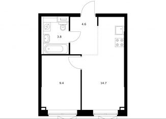 Продается 1-ком. квартира, 32.5 м2, поселение Московский, ЖК Саларьево Парк