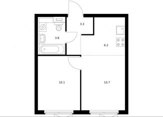 Продается 2-комнатная квартира, 34.1 м2, Котельники