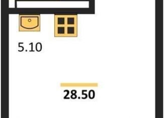 Продам квартиру студию, 28.5 м2, Обь, Октябрьская улица, 5